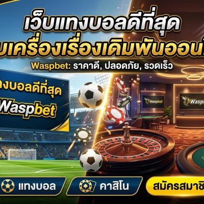 Waspbet เว็บแทงบอลดีที่สุด ครบเครื่องเรื่องเดิมพันออนไลน์